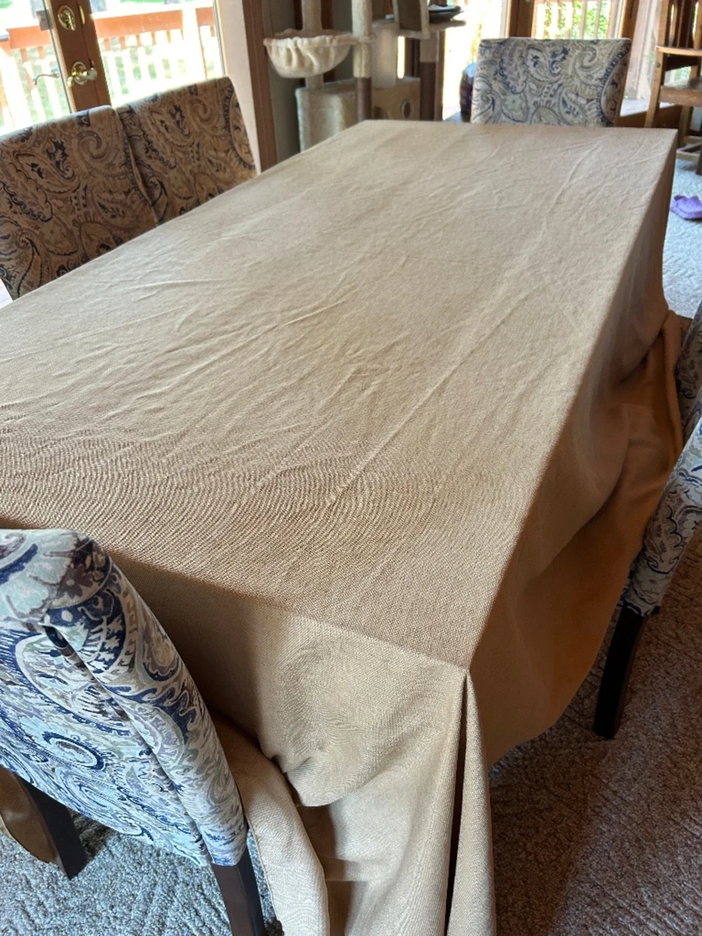 Bed Bath Beyond | Saro Lifestyle Basketweave Tablecloth & Napkins, Set for 14
